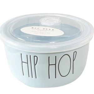 NEW Rae Dunn HIP HOP Bowl with Lid 🐰